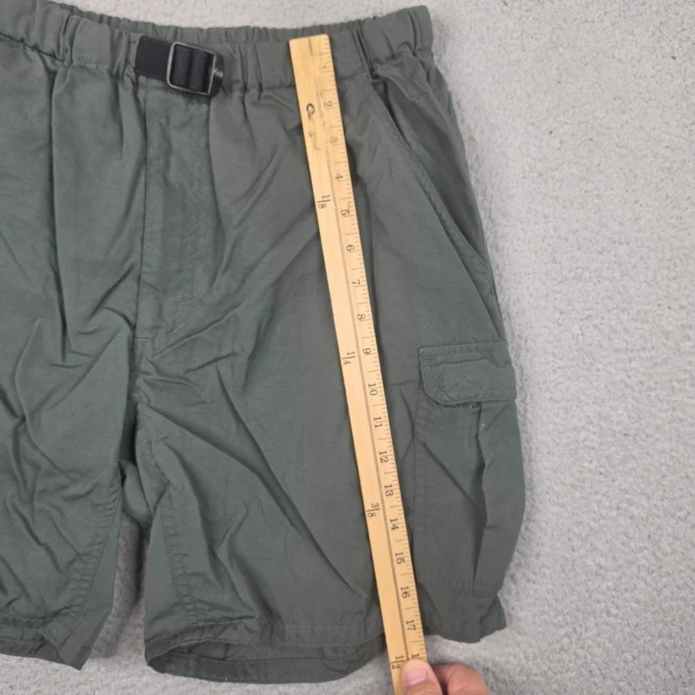 The North Face Cargo Hiking Shorts Mens Medium Green‎ Nylon Belted